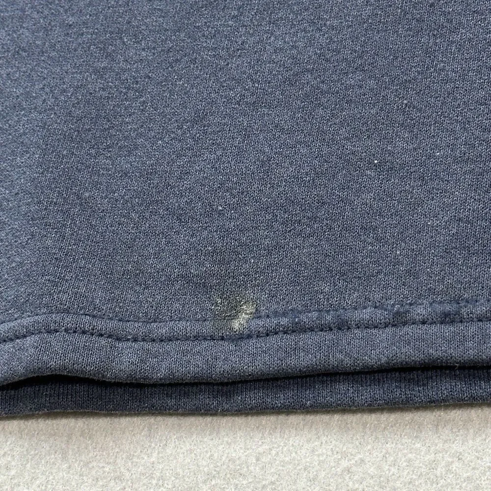 Vintage Lee Heavyweight Sweater Mens 2XL Blue 1/4 Zip Pullover Microsoft